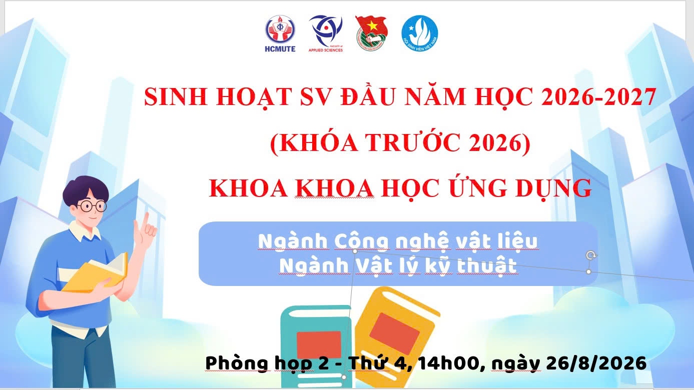 KHOA KHOA HỌC ỨNG DỤNG TỔ CHỨC GẶP GỠ ĐỐI THOẠI SINH VIÊN HỌC KỲ I NĂM HỌC 2026 – 2027
