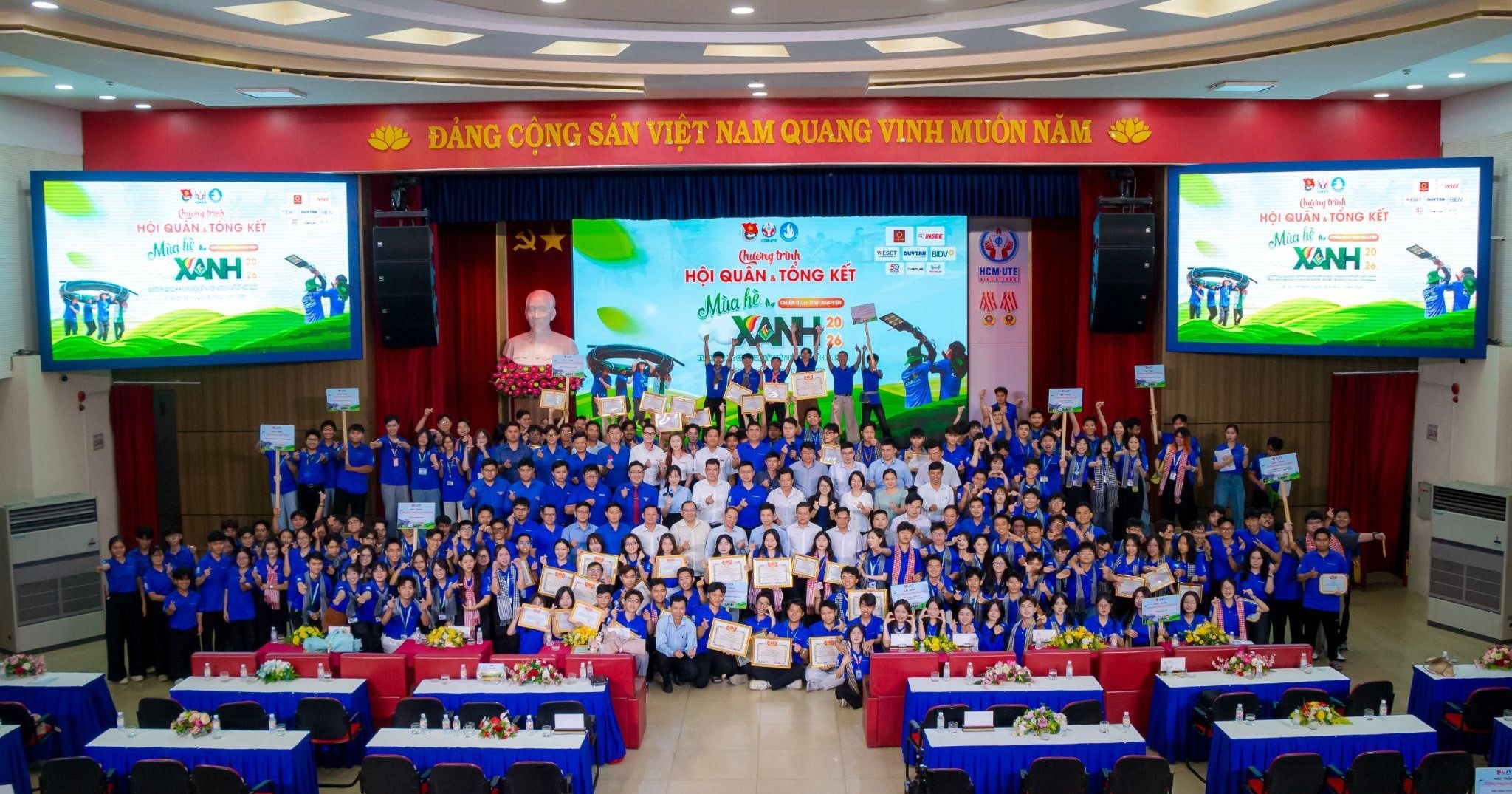 HCM-UTE tổng kết Chiến dịch tình nguyện Mùa hè xanh năm 2026