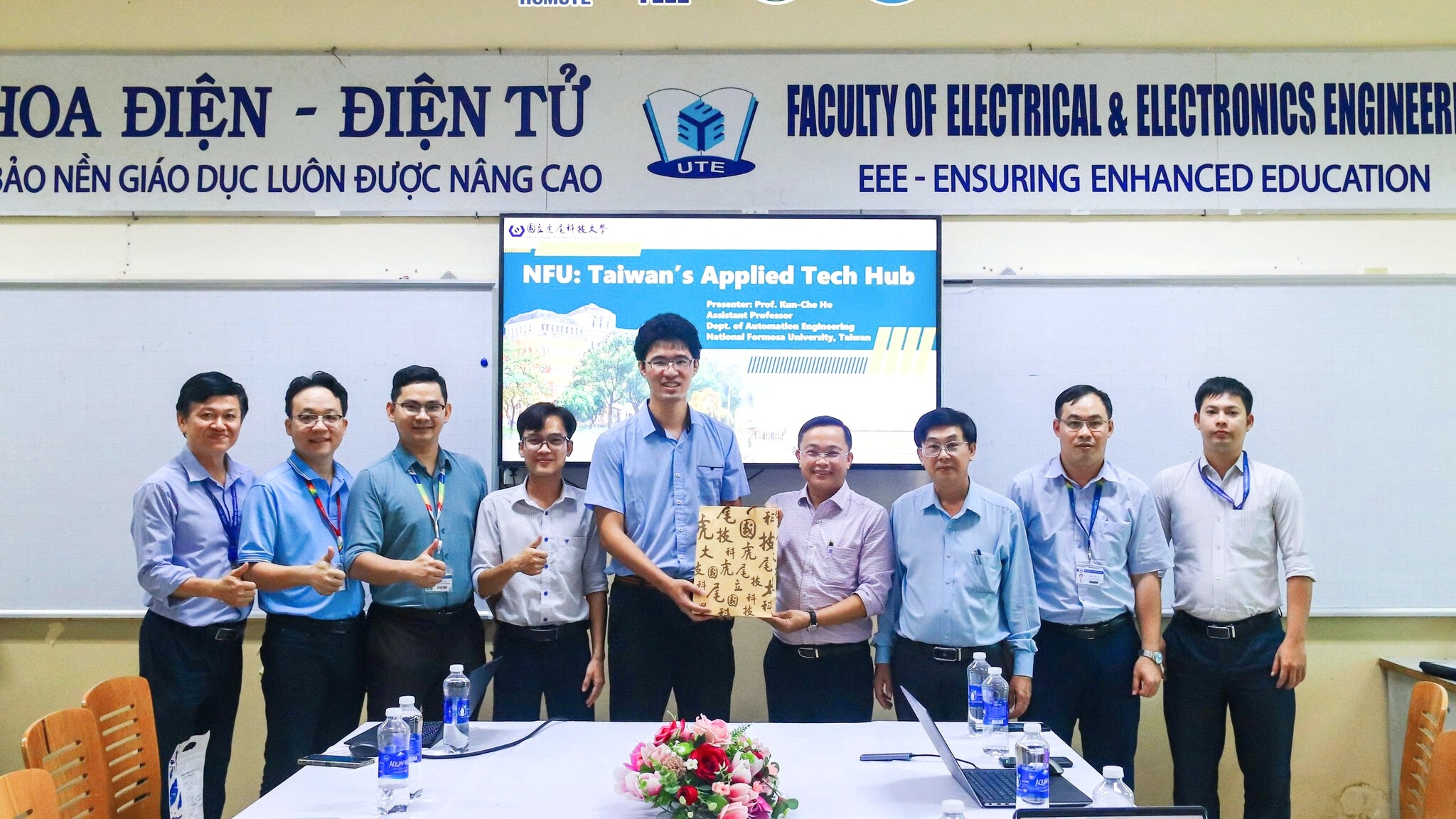 HCMUTE Welcomes Prof. Kun-Che Ho from National Formosa University, Taiwan