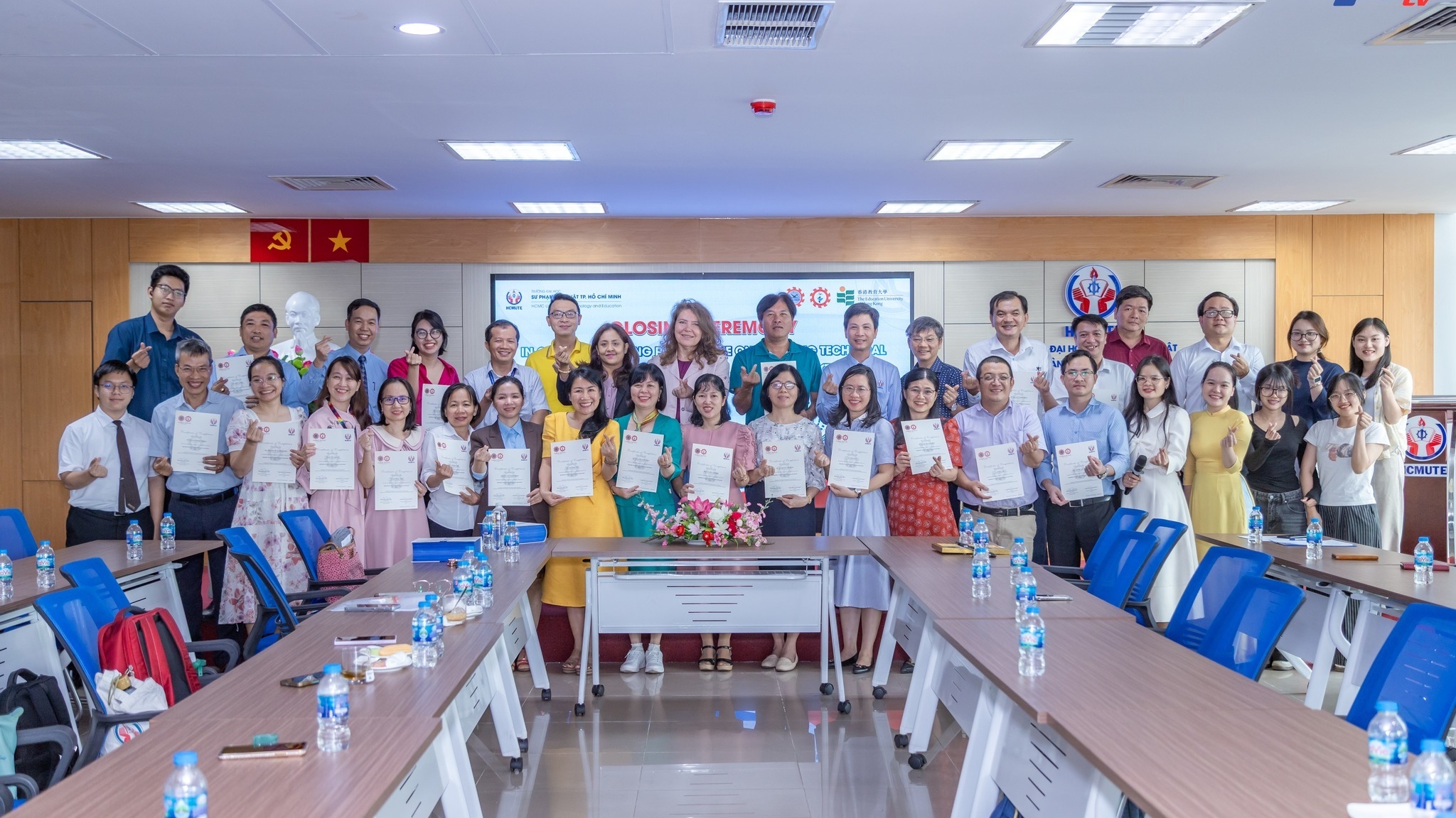 HCMUTE and SEAMEO VOCTECH co-organize the “Greening Technical and Vocational Education and Training (TVET)” training program to promote sustainable vocational education.